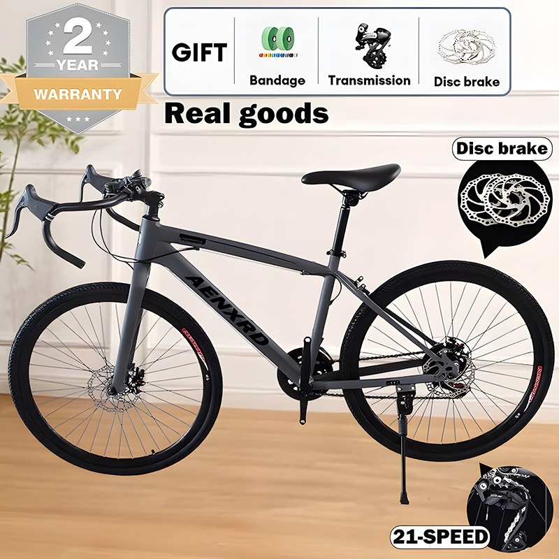 Road Bike 26 Inci – Basikal Dewasa (21 / 7 Kelajuan, Brek Cakera Berganda)