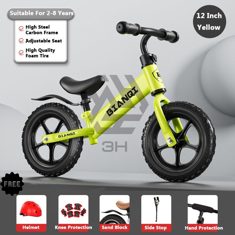 3H BIANQI Basikal Seimbang (Push Bike) Kanak-Kanak 2–6 Tahun