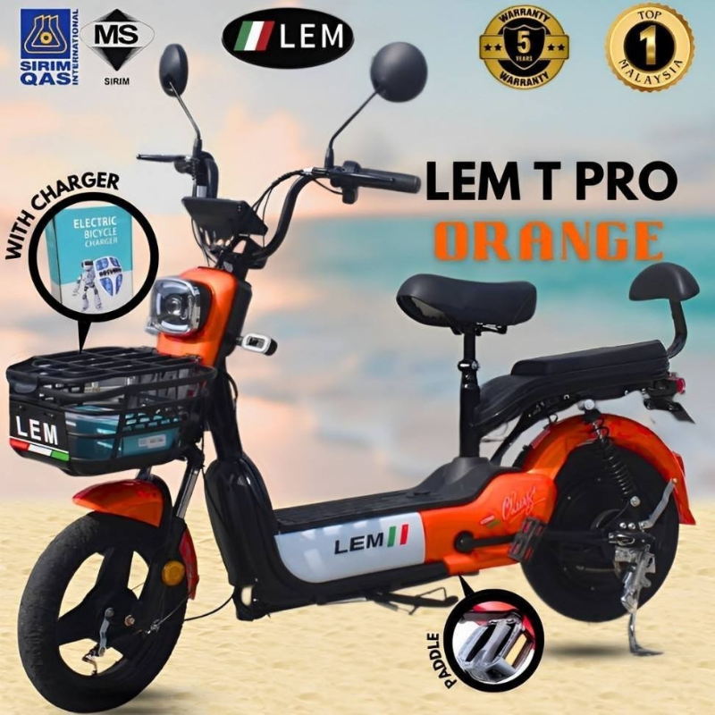 🚲 ★LEM T PRO – Basikal Elektrik 2025 Terbaru!